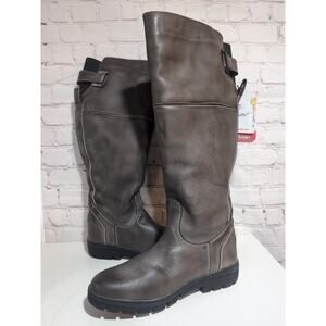Dublin Women's Brown Leather Edge Boots Tall Waterproof Equestrian Size 10.5 NWT